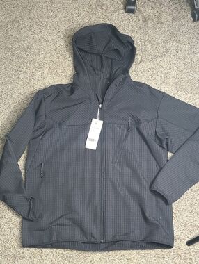 H&M Black Hooded Windbreaker Jacket